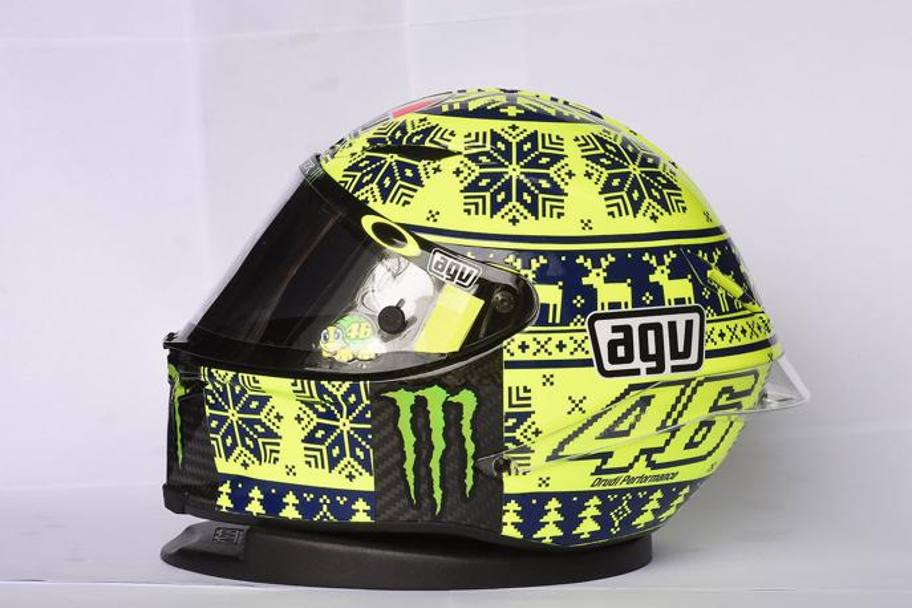 Il nuovo casco di Valentino Rossi. Milagro
